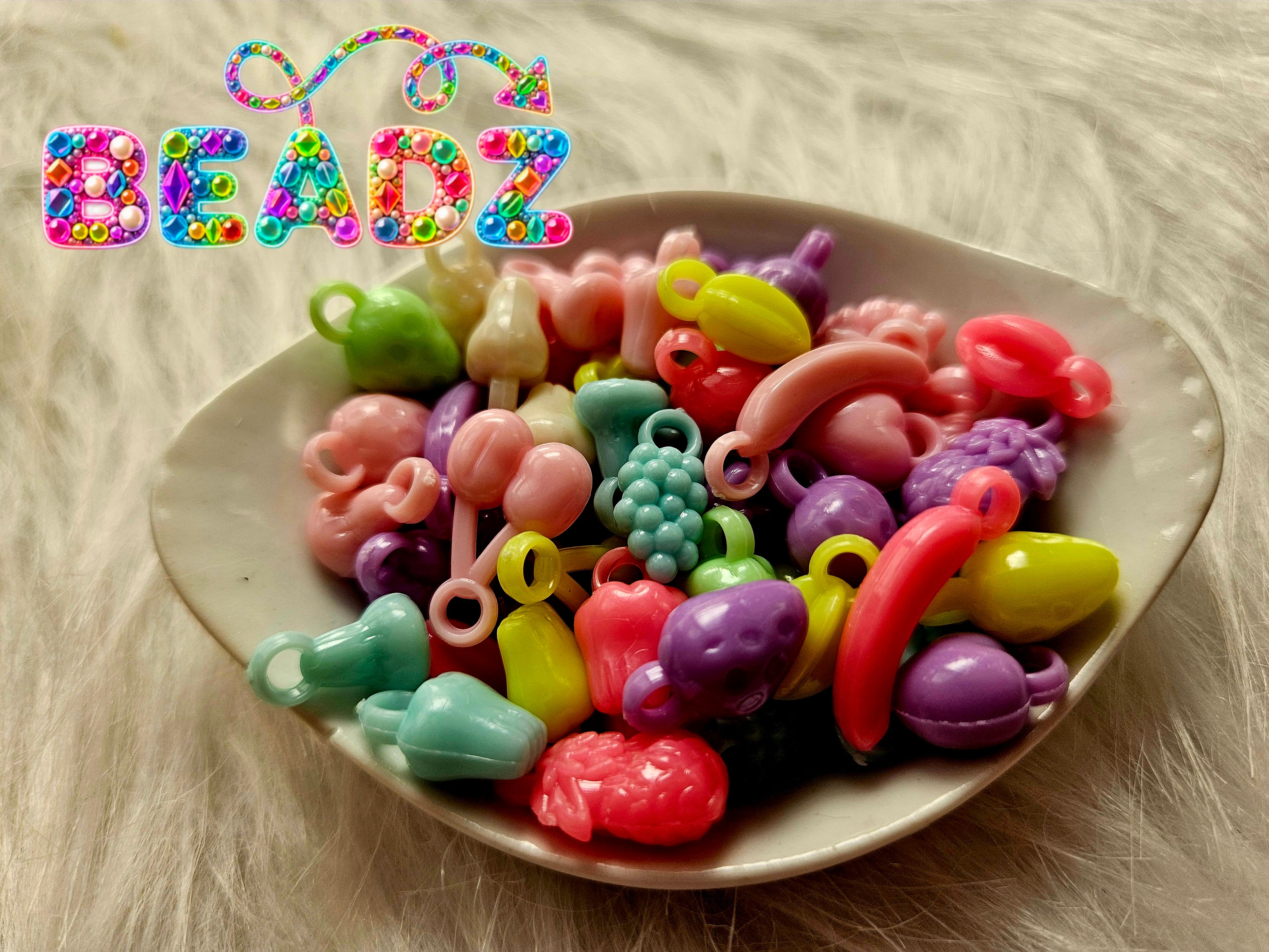 Colorful shaped beads