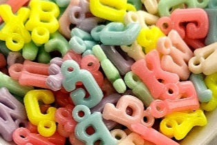 Colorful shaped beads