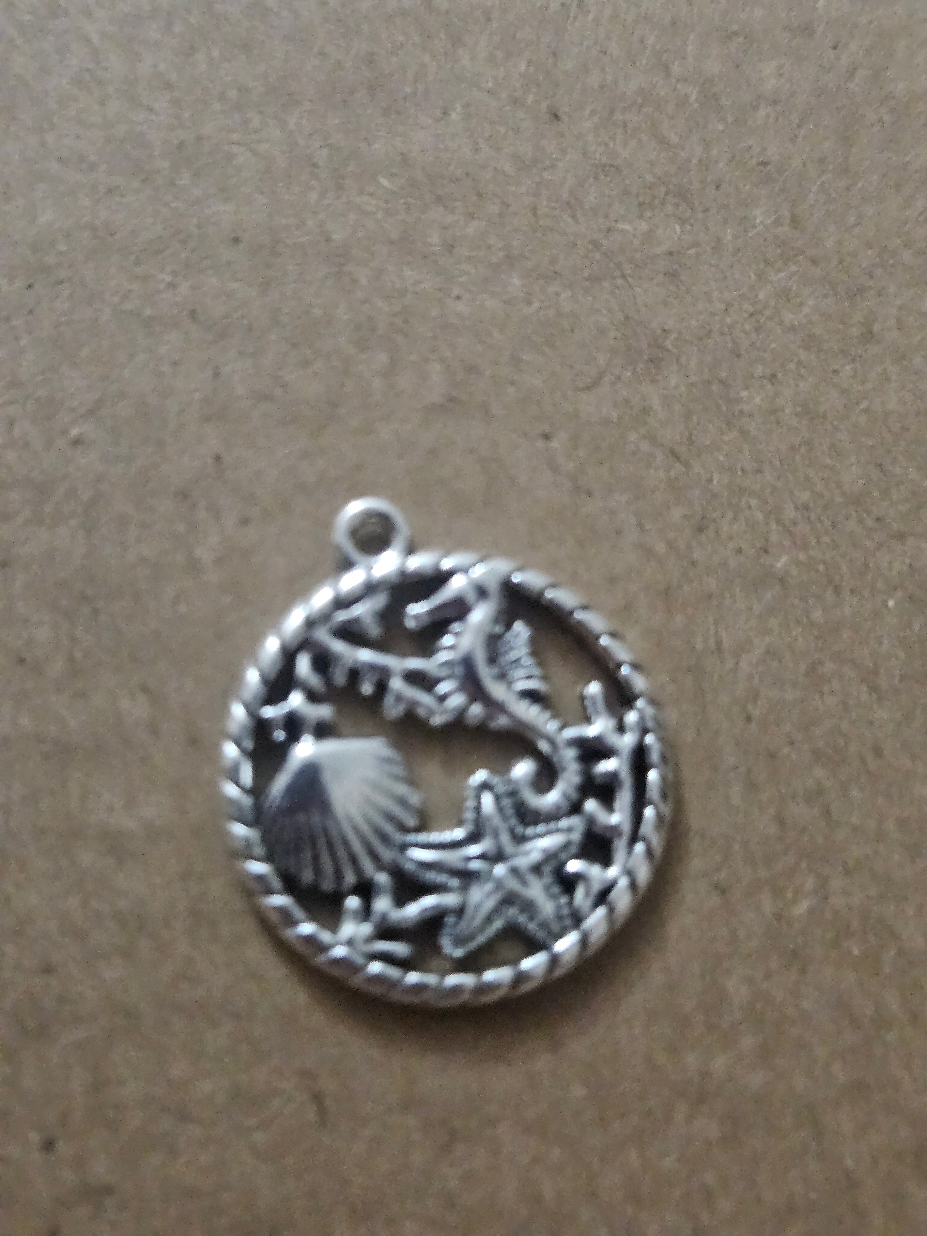 Metal charms - sea